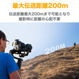 COMICA Vimo C1 ワイヤレスマイク ノイズキャンセリング モニター 2.4GHz 伝送距離200m カメラ スマートフォン PC 国内正規品